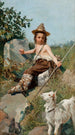 L'Enfance de Giotto - Oscar Pereira da Silva — vy av konstverket