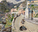 Vue de Positano - Oskar Laske — vy av konstverket
