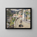 Vue de Positano - Oskar Laske — inramlat konstverk på väggen