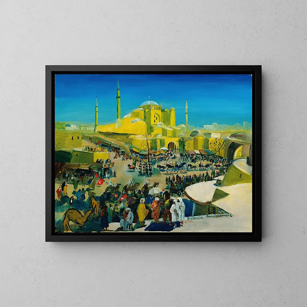Le Selamlik à Constantinople - Oskar Laske — inramlat konstverk på väggen