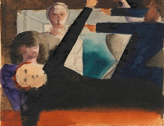 Dialogen om anklagelsen - Oskar Schlemmer — vy av konstverket