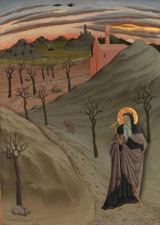 Osservanza Master - Saint Anthony the Abbot in the Wilderness.webp