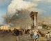 Vesuvius utbrott - Oswald Achenbach — vy av konstverket