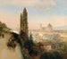 Vue de Florence - Oswald Achenbach — vy av konstverket