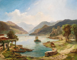 Othmar Brioschi - Norditalienische Seenlandschaft.webp
