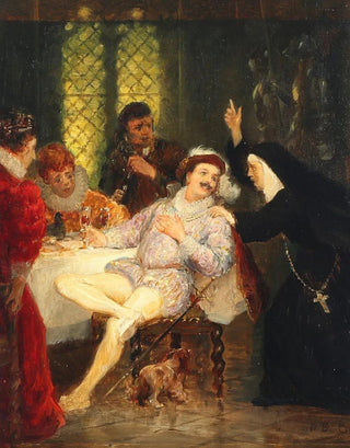 Otto Bache - Primadonna Leocadi Gerlach og kammersanger Christian Hansen i Don Juan.webp