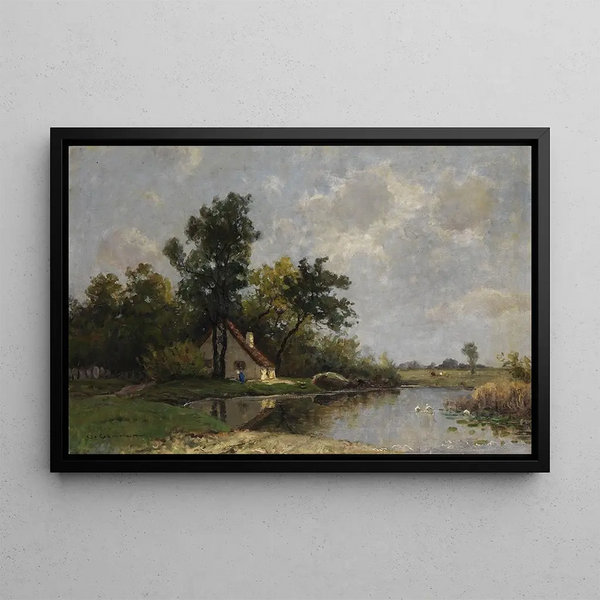 Otto Gampert - The house at the lake.webp