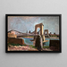 Pont à Avignon - Otto Geigenberger — inramlat konstverk på väggen
