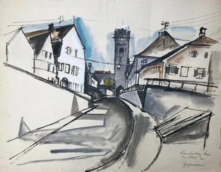 Landsberg-sur-le-Lech - Otto Geigenberger — vy av konstverket