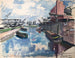 Port du Rhin à Bâle - Otto Geigenberger — vy av konstverket