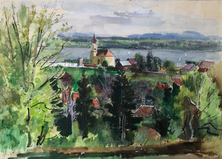 Otto Geigenberger - Starnberg von oben.webp