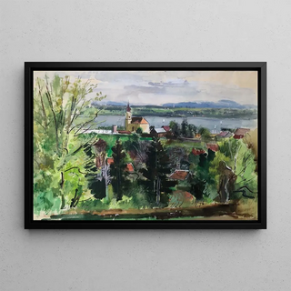 Otto Geigenberger - Starnberg von oben.webp