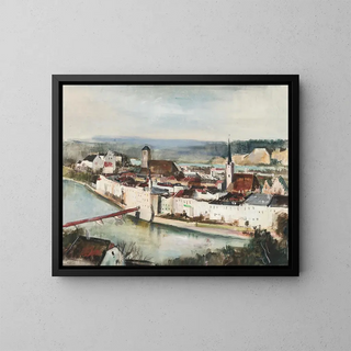 Otto Geigenberger - Wasserburg am Inn  Blick von der Innleite aus.webp