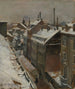Vue depuis l'atelier de l'artiste sur l'Augustastraße à Karlsruhe - Otto Gräber — vy av konstverket