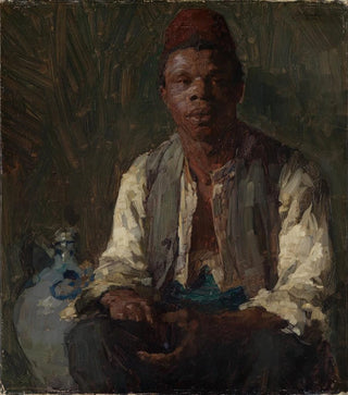 Otto Graeber - Portrait study of a black man.webp