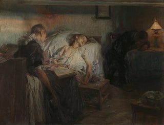 La mort est proche - Otto Heichert — vy av konstverket