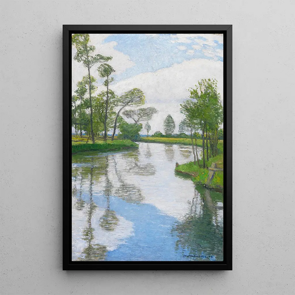 Rive de rivière - Otto Modersohn — inramlat konstverk på väggen