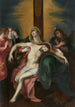 La Déploration du Christ med änglar - Otto van Veen — vy av konstverket