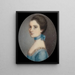 Portrait d'une dame - Ozias Humphry — inramlat konstverk på väggen