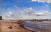 Plage à Hellebæk - P. C. Skovgaard — vy av konstverket