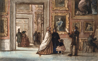 P C Skovgaard - Interir med besgende i Palazzo Pitti i Firenze.webp