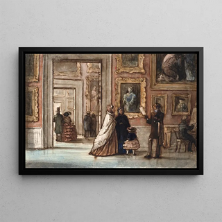 P C Skovgaard - Interir med besgende i Palazzo Pitti i Firenze.webp
