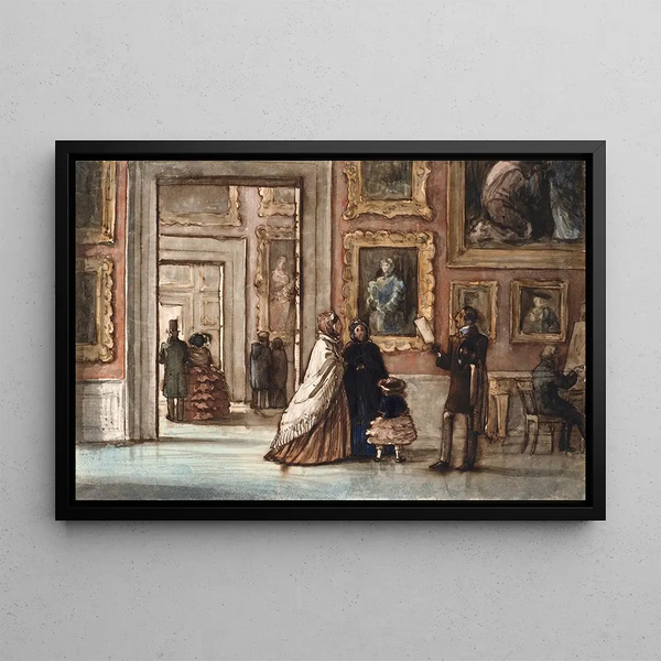 P C Skovgaard - Interir med besgende i Palazzo Pitti i Firenze.webp