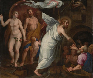 La Descente du Christ aux Limbes - Pablo de Céspedes — vy av konstverket