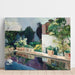Reproduktion av målningen Palais de l'Étang, jardins royaux de Séville - Joaquin Sorolla