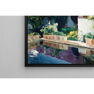 Palais de l'Étang, jardins royaux de Séville - Joaquin Sorolla | Reproduction Tableau Décoration murale affiche copie