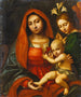 Vierge à l'Enfant med en ängel - Paolo Morando Cavazzola — vy av konstverket