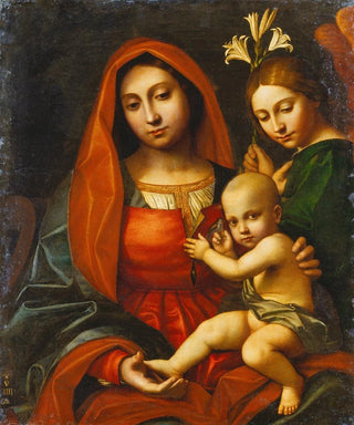Paolo Morando Cavazzola - Madonna and Child with an Angel.webp