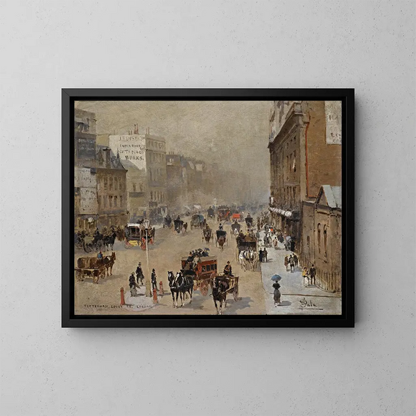 Tottenham Court Road, London - Paolo Sala — inramlat konstverk på väggen