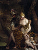 Mars Venus och Cupidon Mars och Venus med Cupidon och en hund - Paolo Véronèse — vy av konstverket
