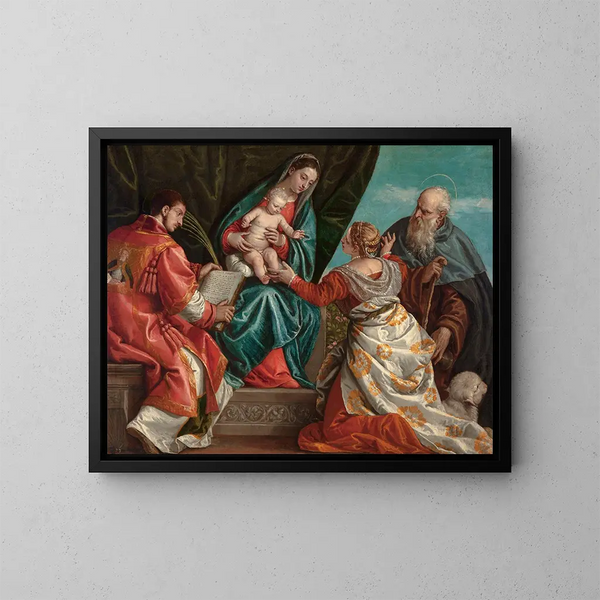 Sainte Conversation - Paolo Véronèse — inramlat konstverk på väggen