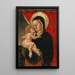 La Vierge à l'Enfant - Paolo di Stefano Badaloni — inramlat konstverk på väggen