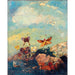 Reproduktion av målningen Papillons - Odilon Redon