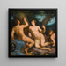 Paris och Oenone - Cornelis Cornelisz van Haarlem — inramlat konstverk på väggen
