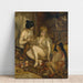 Reproduktion av målningen Parisiska målningar i algerisk kostym eller i haremskläder - Pierre-Auguste Renoir