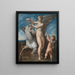 Saturne och Philyra - Parmigianino — inramlat konstverk på väggen