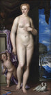 Venus och Cupido - Parrasio Micheli — vy av konstverket