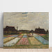 Reproduktion av målningen Parterres de fleurs en Hollande - Vincent van Gogh