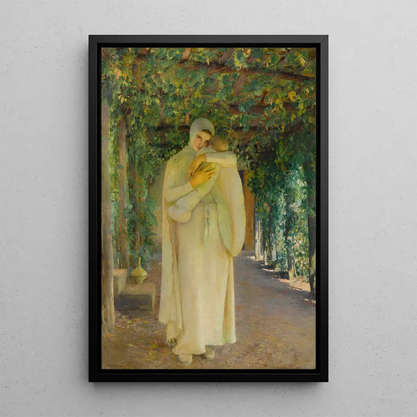 Madone La Treille - Pascal-Adolphe-Jean Dagnan-Bouveret — inramlat konstverk på väggen