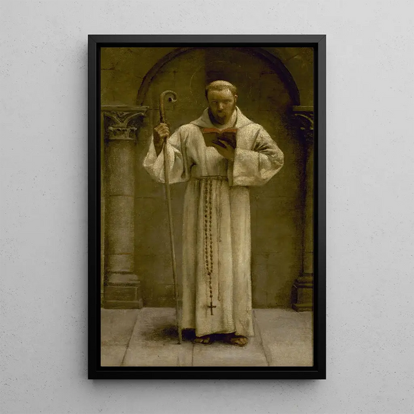 Saint Herbland - Pascal-Adolphe-Jean Dagnan-Bouveret — inramlat konstverk på väggen