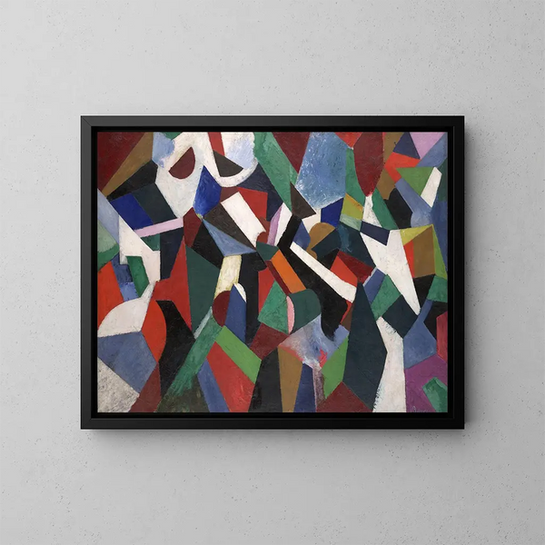 Composition II - Patrick Henry Bruce — inramlat konstverk på väggen