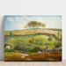 Reproduktion av målningen av betesmark nära Cherbourg (Normandie) - Jean-François Millet