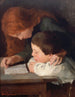 La lecture - Paul-Albert Bartholomé — vy av konstverket