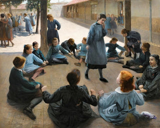 Le Jeu de la fouine - Paul-Albert Bartholomé — vy av konstverket