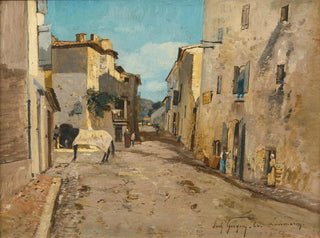 Rue Lourmarin, Vaucluse - Paul-Camille Guigou — vy av konstverket