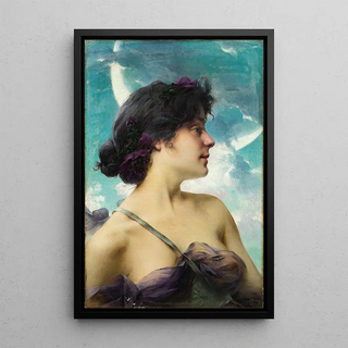 PaulFranois Quinsac - Portrait of a Lady as Diana also called A beauty in violet.webp